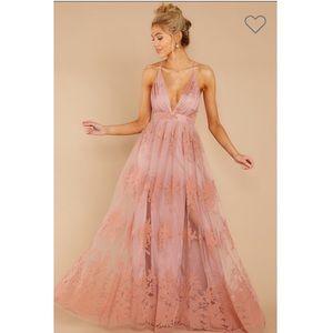 Beautiful Blush Pink Maxi Dress - NWOT